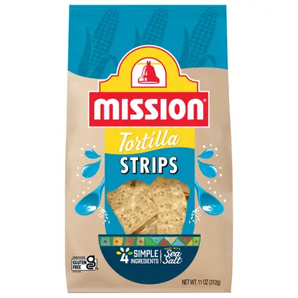 Mission Strips Tortilla Chips, 11 oz