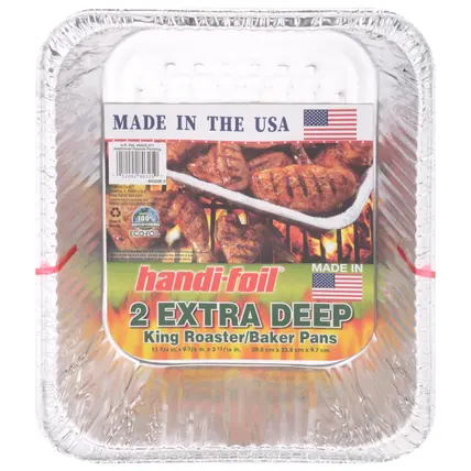 Handi-Foil Extra Deep King Roaster/Baker Pans 2 ea