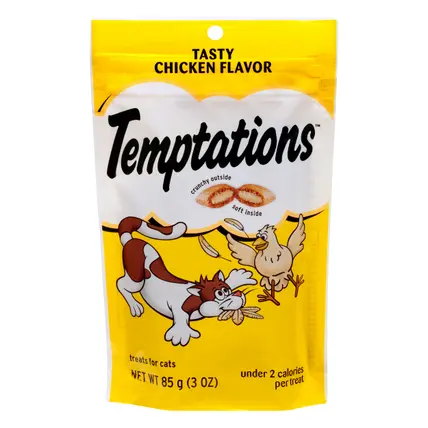 Temptations Tasty Chicken Flavor Treats for Cats 85 gr