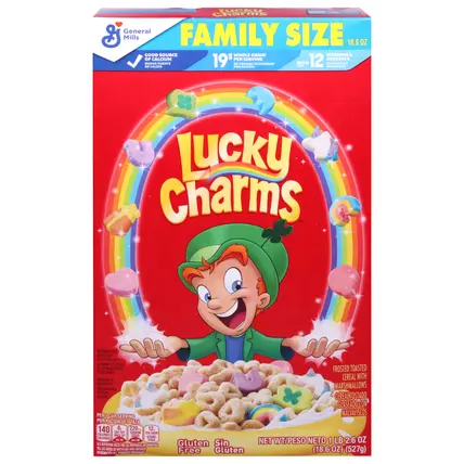 Lucky Charms Gluten Free Cereal Family Size 18.6 oz