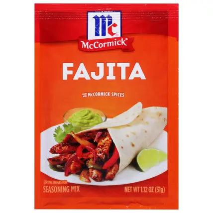 McCormick Fajita Seasoning Mix 1.12 oz