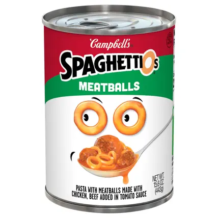 SpaghettiOs® Canned Pasta with Meatballs, 15.6 oz Can