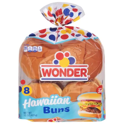 Wonder Extra Soft Hawaiian Buns 8 ea