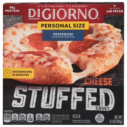 Stuffed Crust Pepperoni Pizza Personal Size 8.5 oz