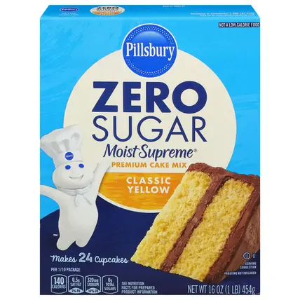 Moist Supreme Zero Sugar Premium Classic Yellow Cake Mix 16 oz