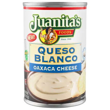 Juanita's Foods Queso Blanco Oaxaca Cheese Sauce, 15 oz can