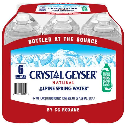 Alpine Spring Water Case of 6 x 33.8 fl oz Bottles