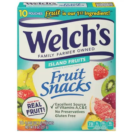Island Fruits Fruit Snacks 10 - 0.8 oz Pouches