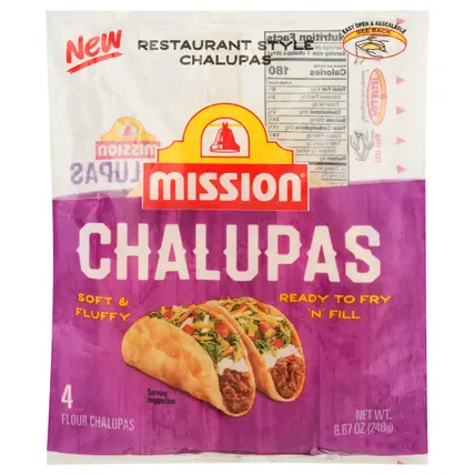 Mission Restaurant Style Chalupas 4 ea