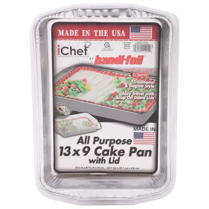 Handi-Foil iChef 13 x 9 All Purpose Cake Pan with Lid 1 ea