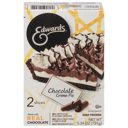 Edwards Chocolate Creme Pie 2 ea