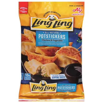 Ling Ling All Natural Chicken & Vegetable Potstickers 56 oz