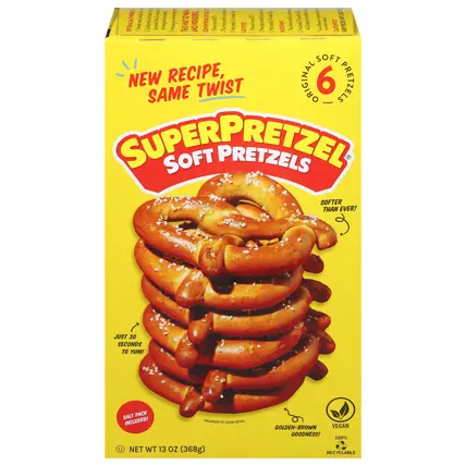 SuperPretzel Soft Original Pretzels 6 Each