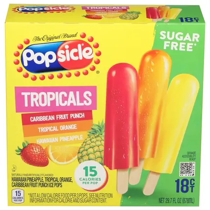 Popsicle Tropicals Ice Pops