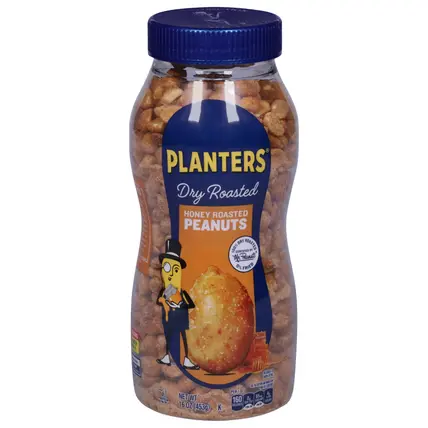 Planters Dry Roasted Honey Roasted Peanuts 16 oz