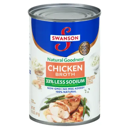 Swanson Natural Goodness 33% Less Sodium Chicken Broth 14.5 oz
