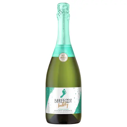 Barefoot Bubbly Moscato Spumante Champagne, 750 mL Bottle