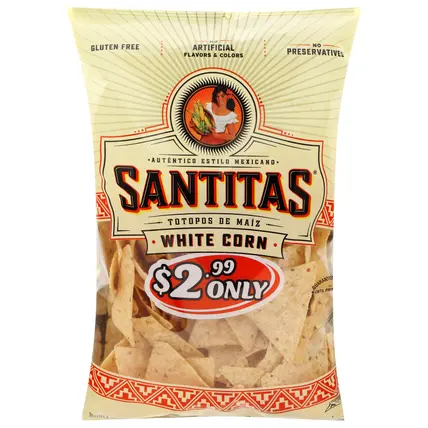 Santitas White Corn Tortilla Chips 11 oz
