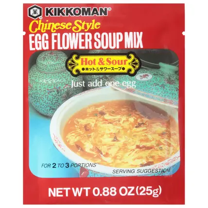 Kikkoman Chinese Style Hot & Sour Egg Flower Soup Mix 0.88 oz