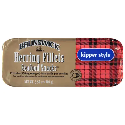 Kipper Style Herring Fillets Seafood Snacks 3.53 oz