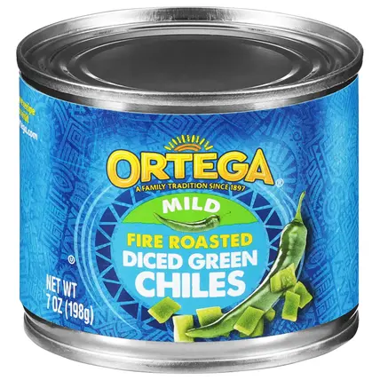 Fire Roasted Diced Green Mild Chiles 7 oz