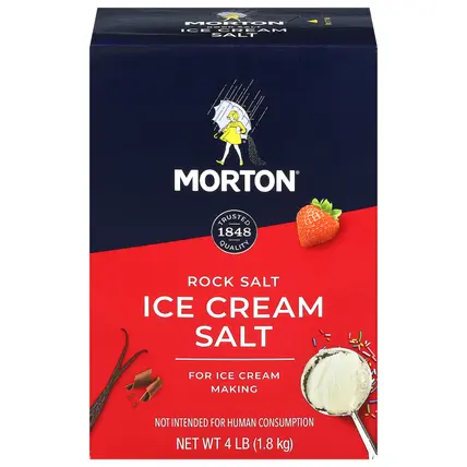 Morton Rock Salt Ice Cream Salt 4 lb