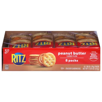 Ritz Peanut Butter Cracker Sandwiches 8 - 1.38 oz Packs