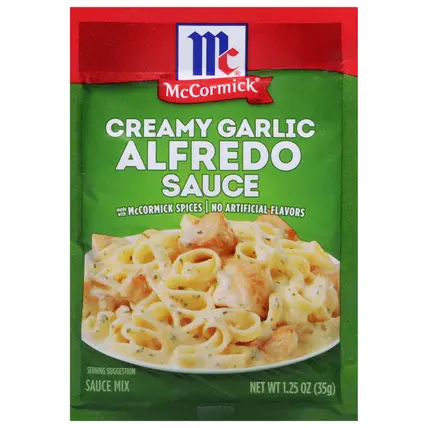 McCormick Alfredo Sauce Creamy Garlic Sauce Mix 1.25 oz