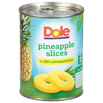 Pineapple Slices in 100% Pineapple Juice 20 oz
