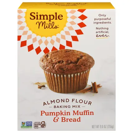 Simple Mills Almond Flour Pumpkin Muffin & Bread Baking Mix 9.0 oz