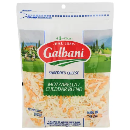 Galbani Mozzarella/Cheddar Blend Shredded Cheese 32 oz