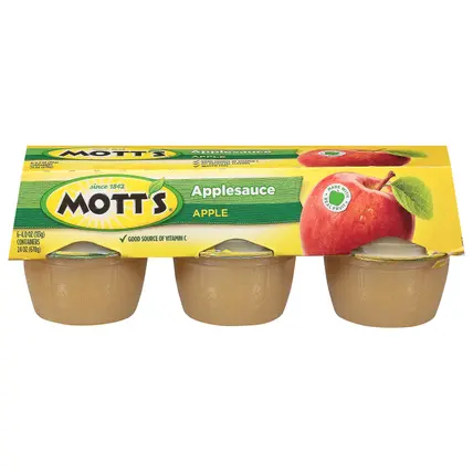 Mott's Apple Applesauce 6 - 4.0 oz Cups