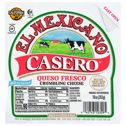 Casero Queso Fresco Crumbling Cheese 10 oz