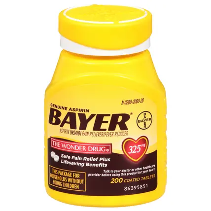 Bayer 325 mg Aspirin 200 Tablets
