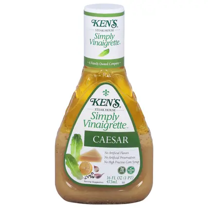 Ken's Steak House Simply Vinaigrette Caesar Dressing 16 fl oz