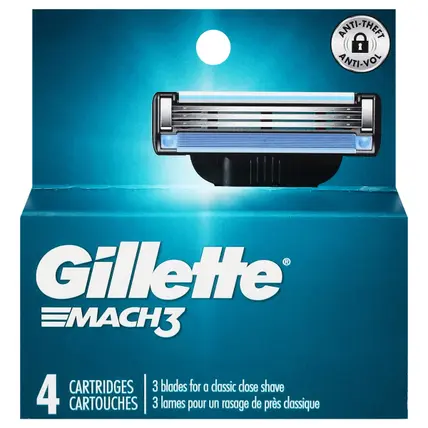Mach3 Cartridges 4 ea