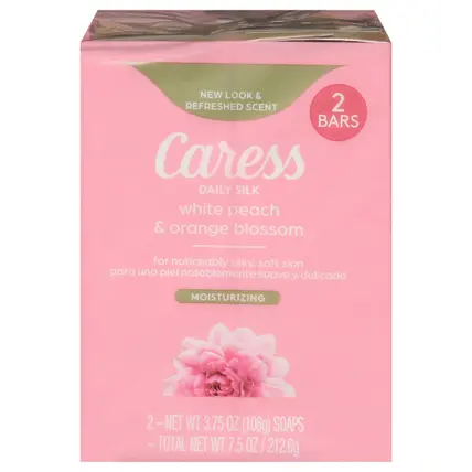 Moisturizing White Peach & Orange Blossom Soaps 2 ea