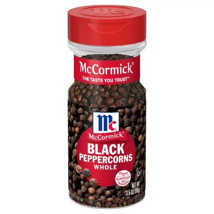 McCormick Black Pepper - Whole, 3.5 oz