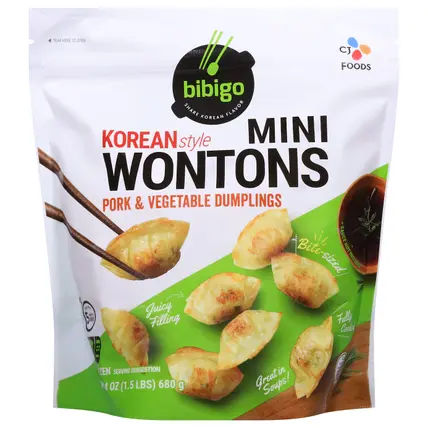 Bibigo Mini Korean Style Wontons 24 oz