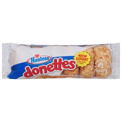 Hostess Donettes Crunch Donuts Mini 6 ea
