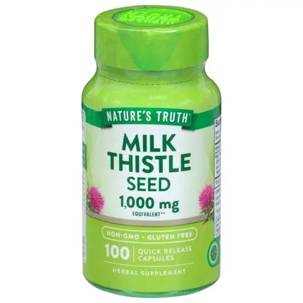 1000 mg Milk Thistle Seed 100 Quick Release Capsules