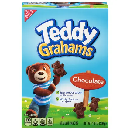 Teddy Grahams Chocolate Graham Snacks 10 oz