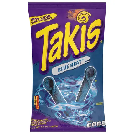Extreme Blue Heat Tortilla Chips 9.9 oz