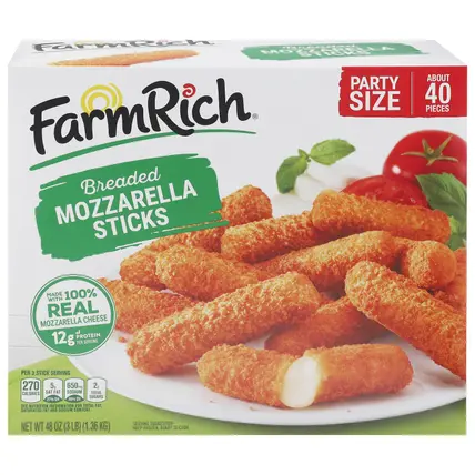 Farm Rich Breaded Mozzarella Sticks Party Pack 48 oz