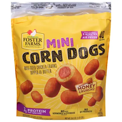 Foster Farms Mini Honey Crunch Corn Dogs 40 ea