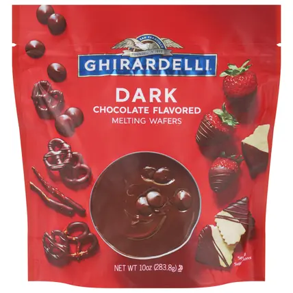 Dark Chocolate Flavored Melting Wafers 10 oz