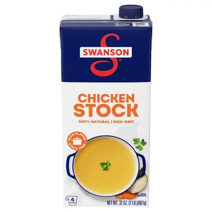 Swanson® 100% Natural Chicken Stock, 32 oz Carton