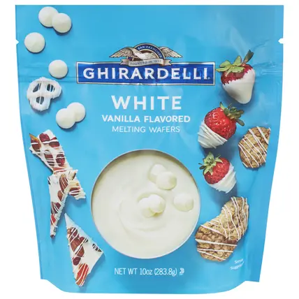 White Vanilla Flavored Melting Wafers 10 oz