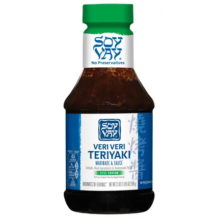 Soy Vay Veri Veri Teriyaki Less Sodium Marinade and Sauce