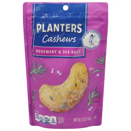 Planters Rosemary & Sea Salt Cashews 5 oz